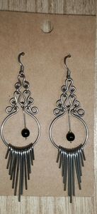 Machu Picchu Handmade Earrings w/ Onyx Beads